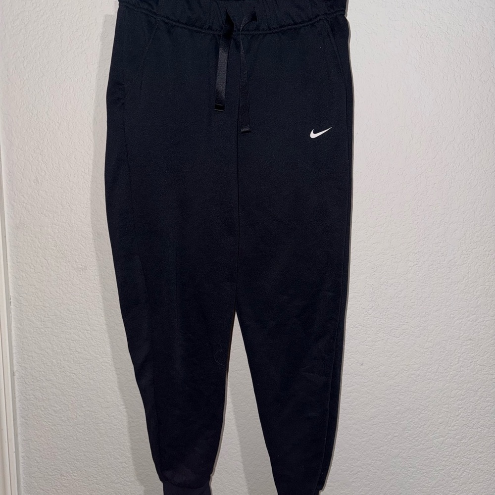 Nike Black Sweatpants with White Logo